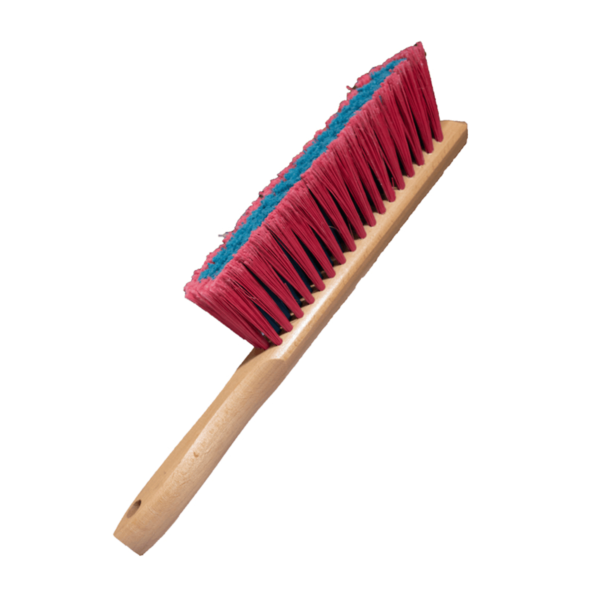 USA Broom 12" Bench Broom-Ideal for workbenches, countertops & machinery. Hardwood Block, Model MED-BEN-RED